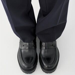 Vagabond Black Leather Women's Penny Loafers